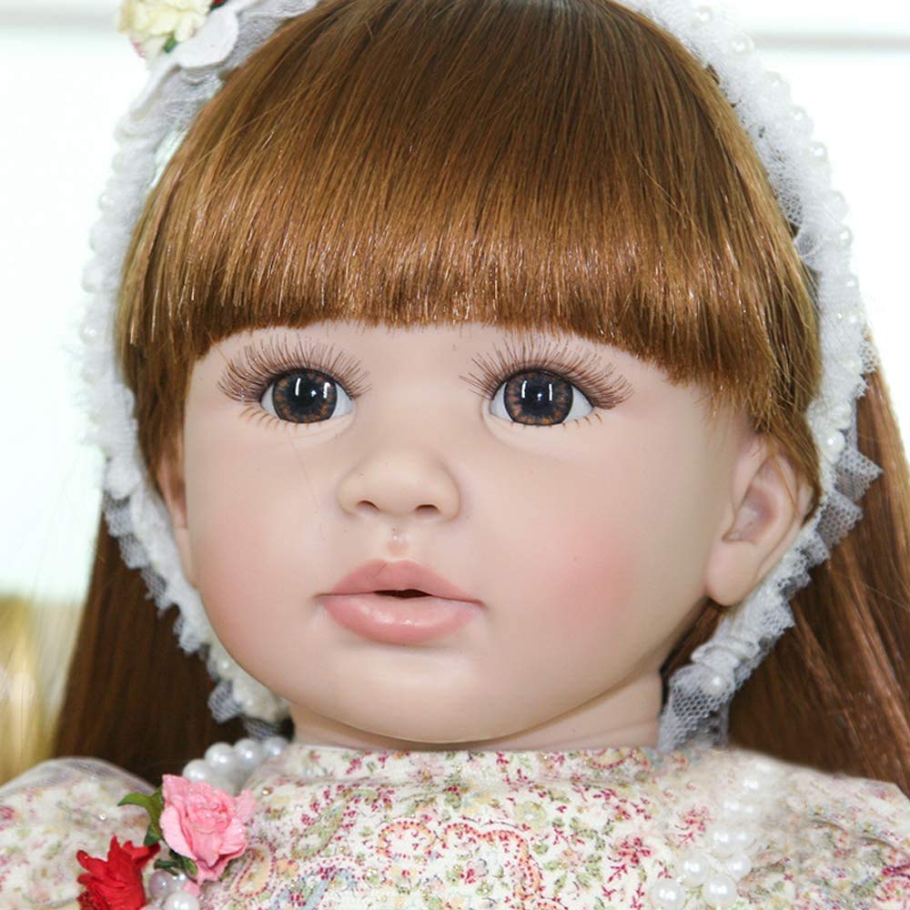 Zero Pam Reborn Baby Dolls Girls with Skirt Set Lifelike Reborn Toddler Dolls Girls Newborn Size Gir
