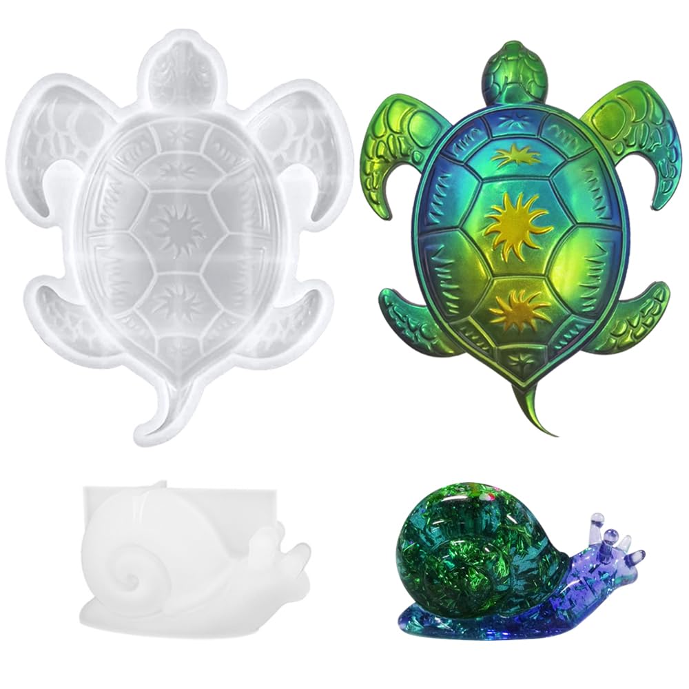 Moule silicone résine époxy tortue pour embellir votre décoration maison