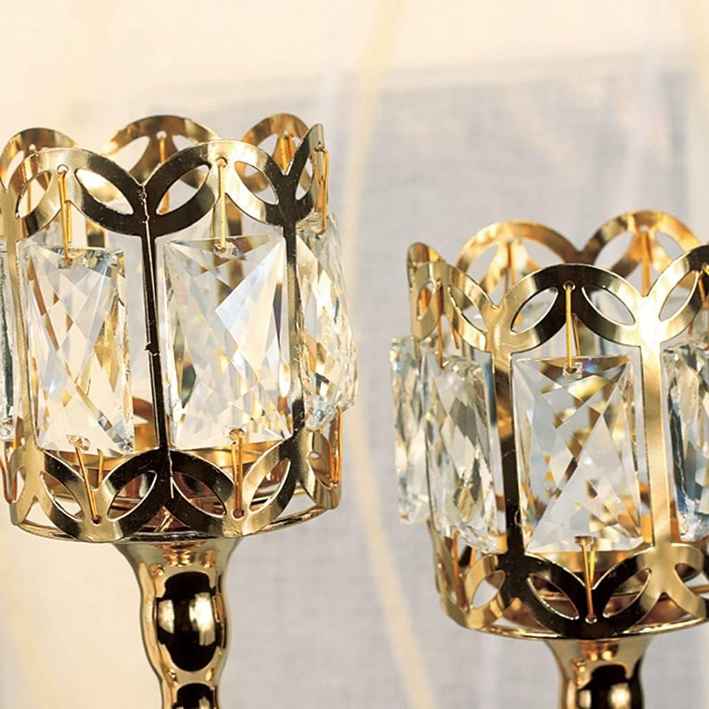 Crystal Candlestick Ornaments Home Nordic Decorations Festival Candlelight Dinner Props Shooting Supplies 3-Piece Set