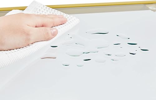 Miniatura 6 de Topeakmart Mesa de consola de 42 pulgadas, mesa de sofá estrecha de vidrio templado, mesa de entrada de 2 niveles con estantes de almacenamiento y