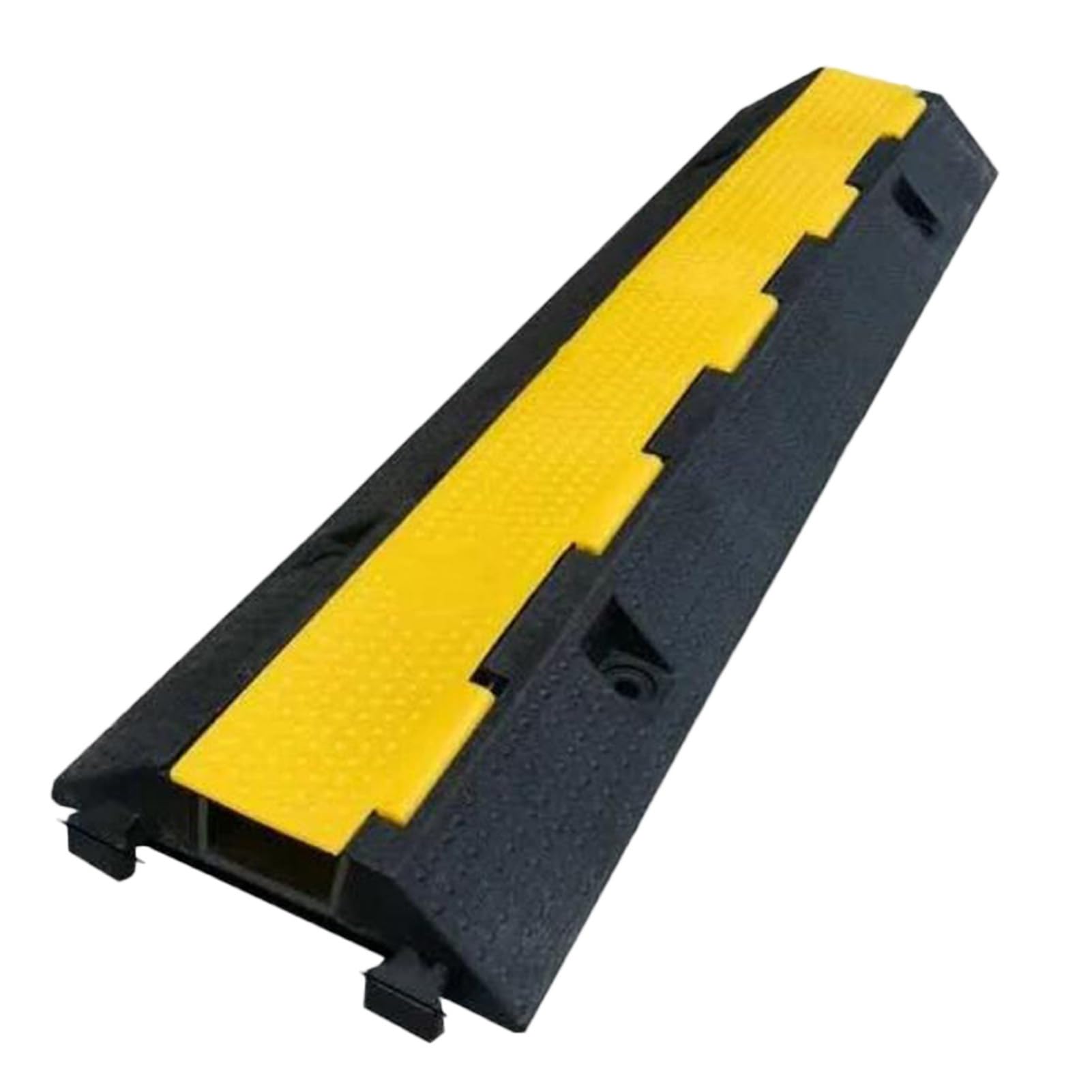 Heavy-Duty Rubber Speed Humps,Road Humps Bumps For Saftey Combinable,22000 Lbs Capacity Cable Protector Ramp，1000X265Mm