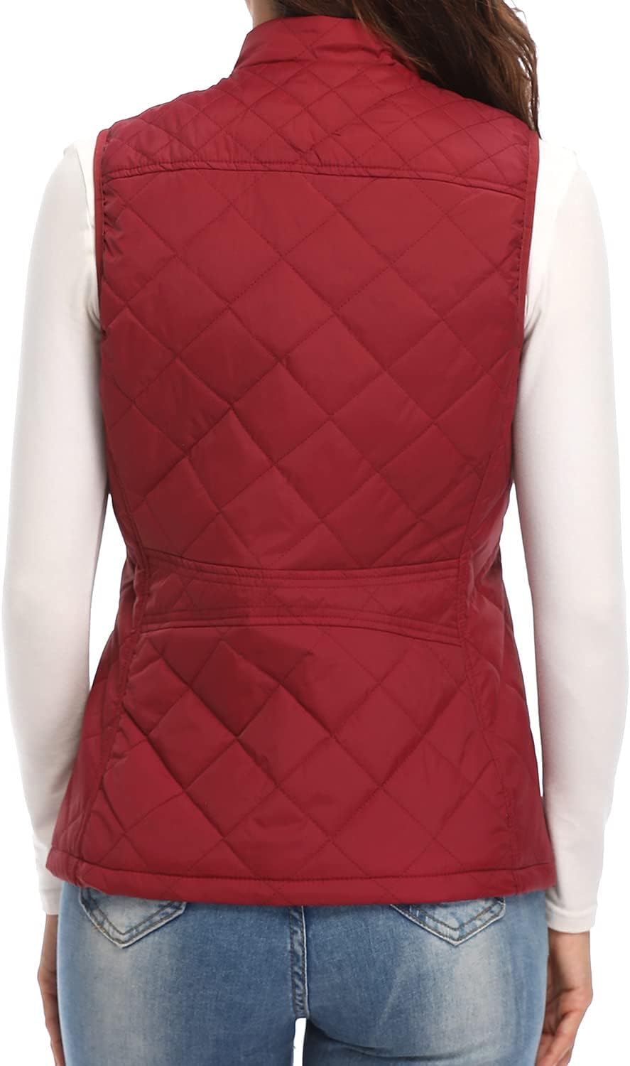 Argstar Women's Vest, Quilted Lightweight Zip Pockets Padded Gilet (XS-2XL) - Image 4