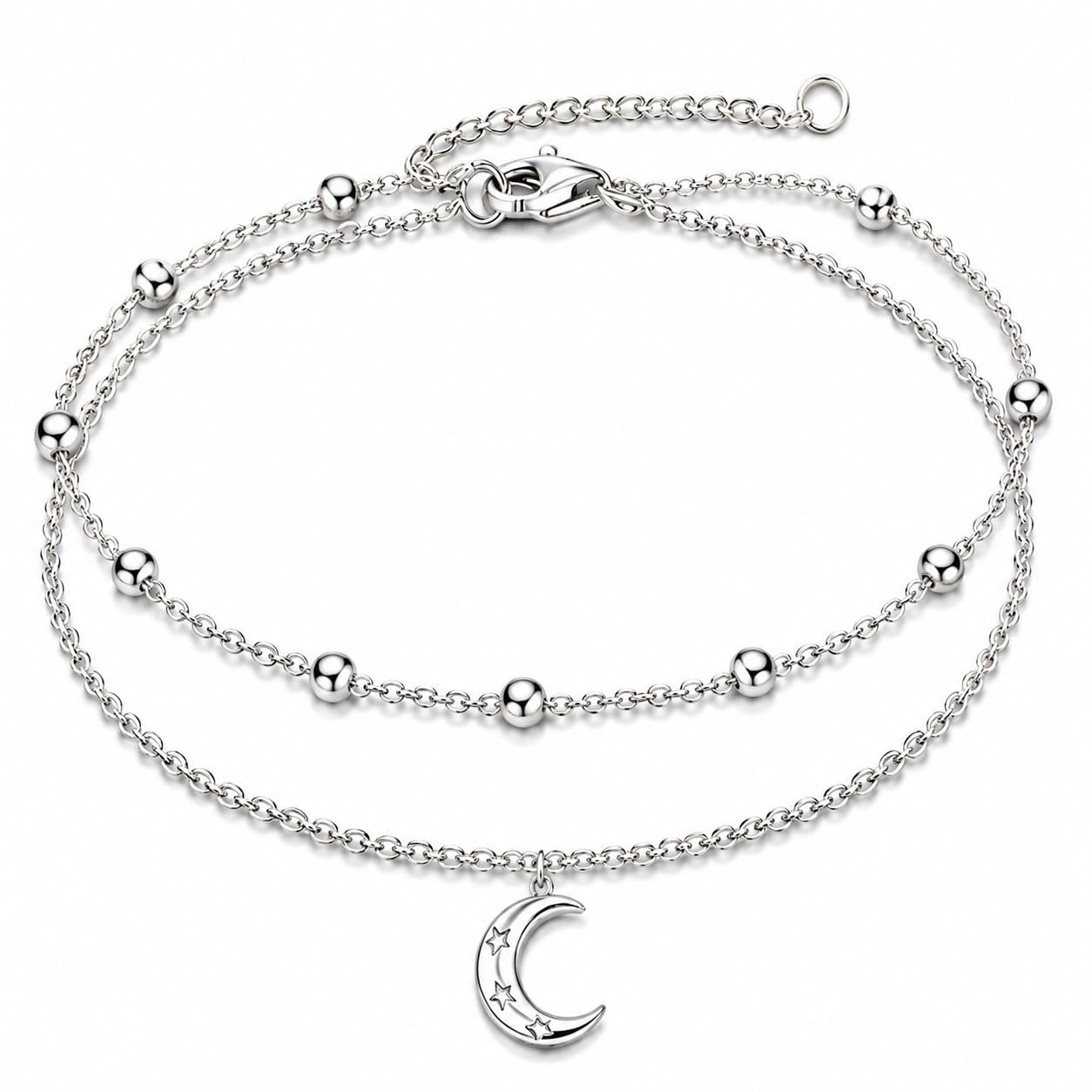 TIGER RIDER Dragonfly Anklet Sterling Silver Dragonfly Gifts Jewelry for Women with Crystal Birthday Anniversary