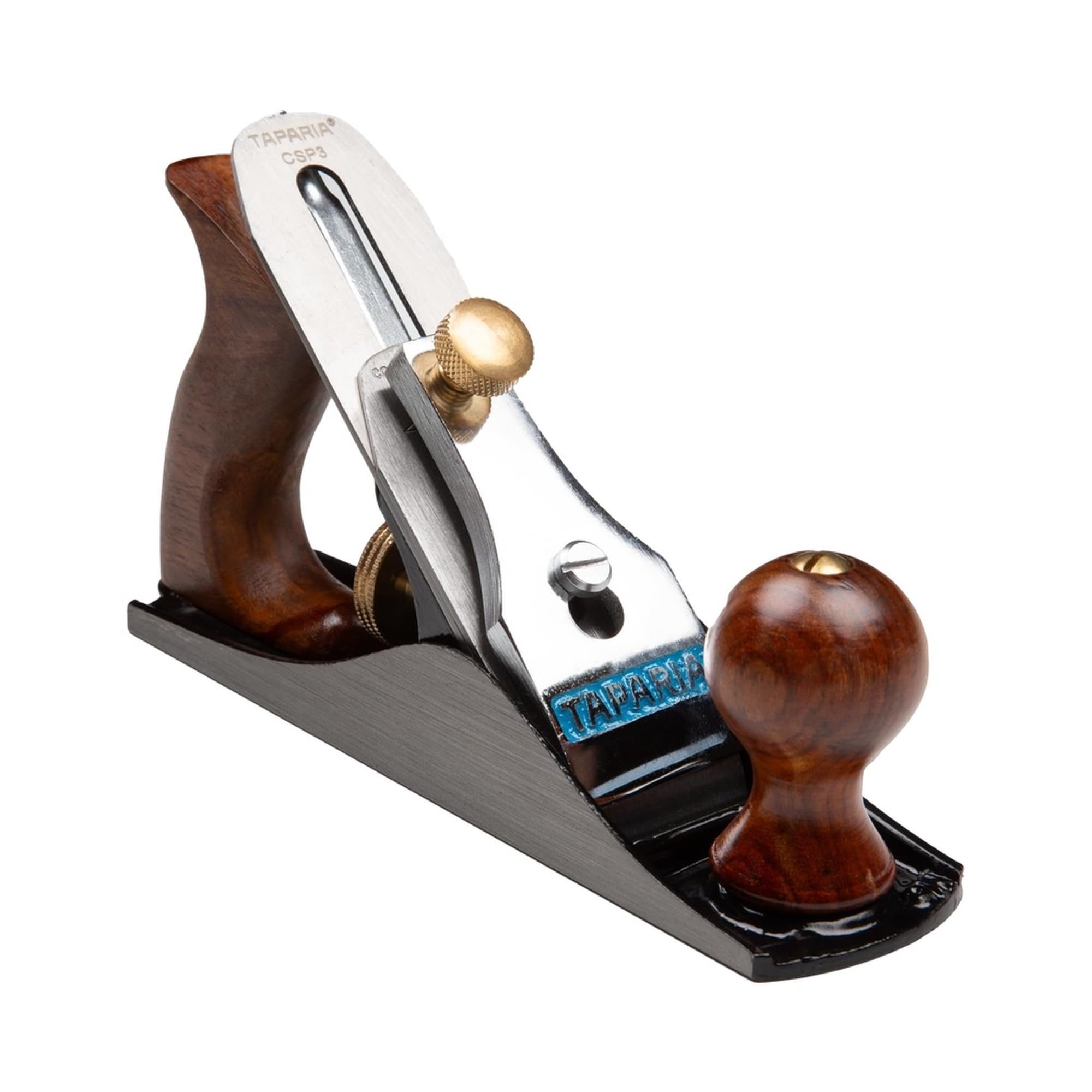 Taparia Jack Planer CSP 3 – Quality Planer(235 mm) for Precision Woodworking, Good-Grade Cast Iron Body, Wooden Handle and knob with Brass screw, 45mm width blade with high carbon steel