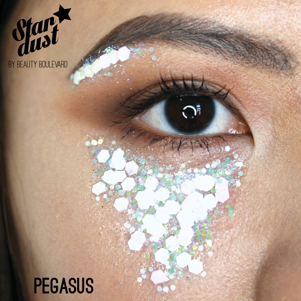 Stardust - Face, Body & Hair Glitter Pro Bag | Great for Festivals & Parties | Cosmetic Glitter | Cruelty Free (Pegasus)