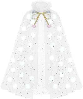 HSCTEK Light Up 2 Layered Girls‘ Tulle Princess Cape
