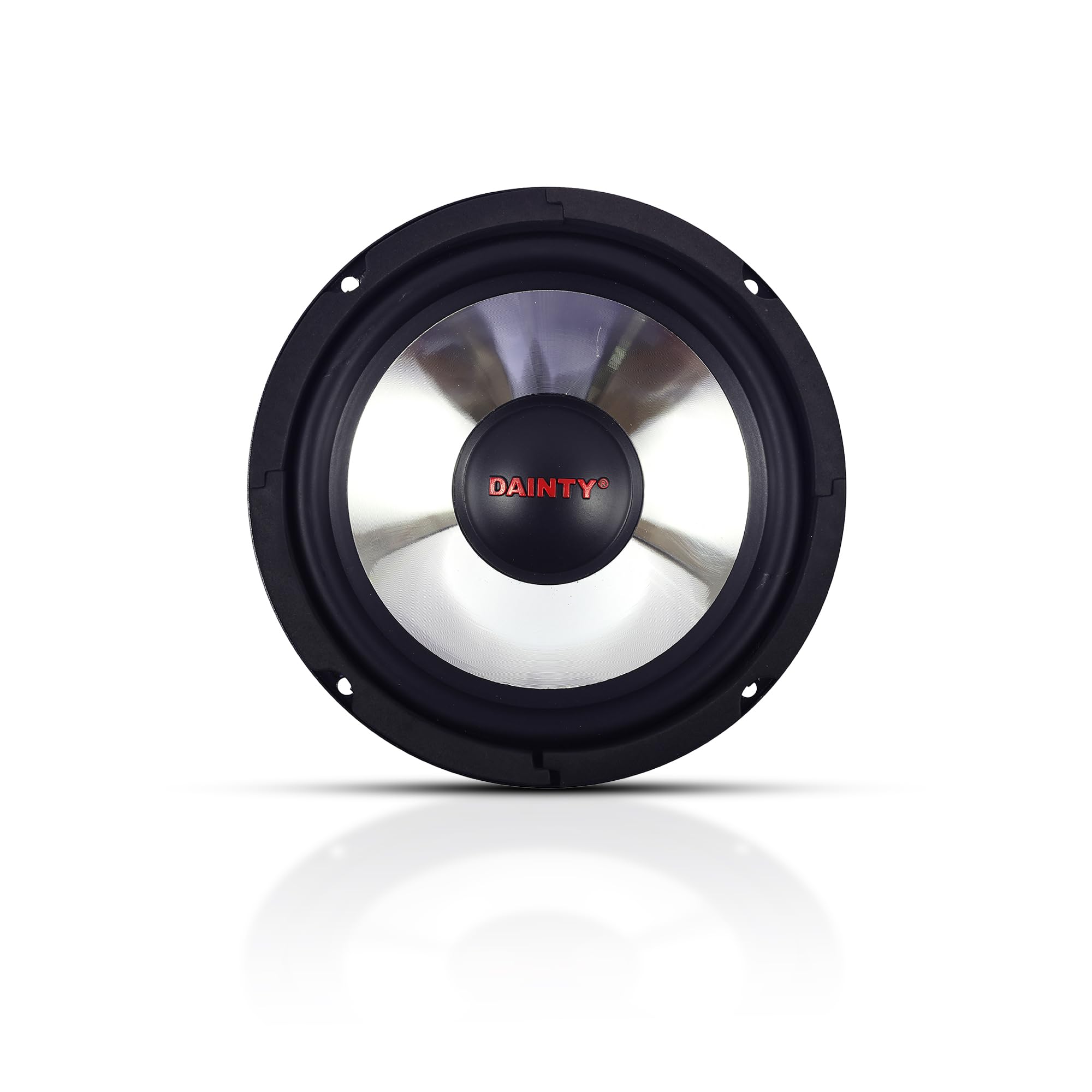 DAINTY Silver SUB WOOFER SUB 250 | Size 10 Inch | Magnet 120X20MM | Speaker Output Power 130WRMS/260WMAX | Frequency 20-2000 HZ | Voice Coil Diameter 1.5”ASV | 8OHM