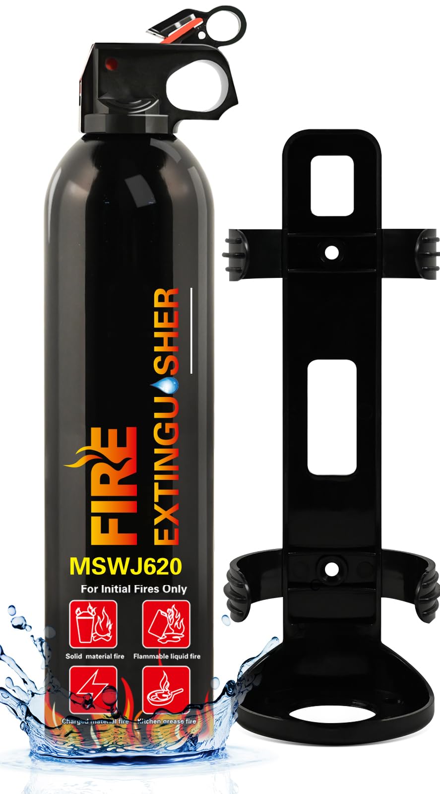 Fire Extinguisher for Boat, 1pcs Car Fire Extinguisher with Mount, 1