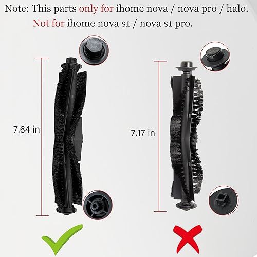 Miniatura 4 de Piezas de repuesto para iHome AutoVac Nova, Nova Pro, iHRV6, iHRV14, iHRV7 Auto Vacío Robot Aspirador Accesorios