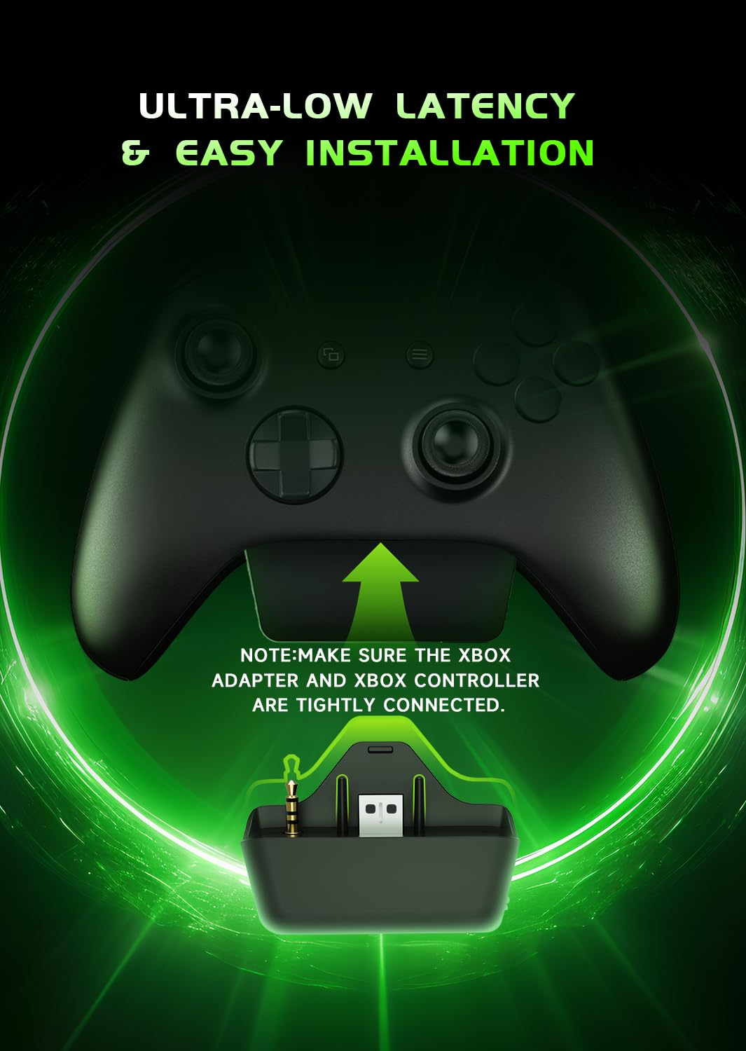 RYR Wireless Gaming Headset for Xbox Series X|S, Xbox One, PS5, PS4, Switch, Mac, Bluetooth 5.3, 3D Surround Sound, Rotatable Earmuffs, Gaming Headphones with Noise Canceling Microphones-Blackgreen - Nintendo Switch - Very Good - Used Accessory - Image 2
