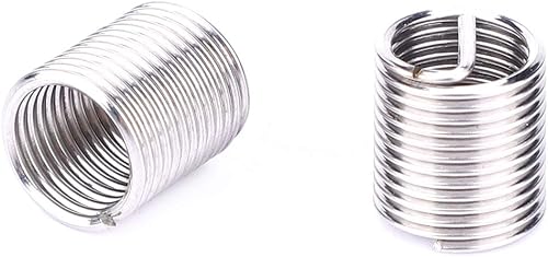 Miniatura 5 de ViaGasaFamido Kit de inserción de reparación de roscas M8x1 Juego de roscas de acero inoxidable para reparación de roscas helicoidales