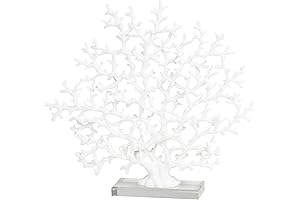 Elegant Coral Decor: Deco 79 Resin Sculpture