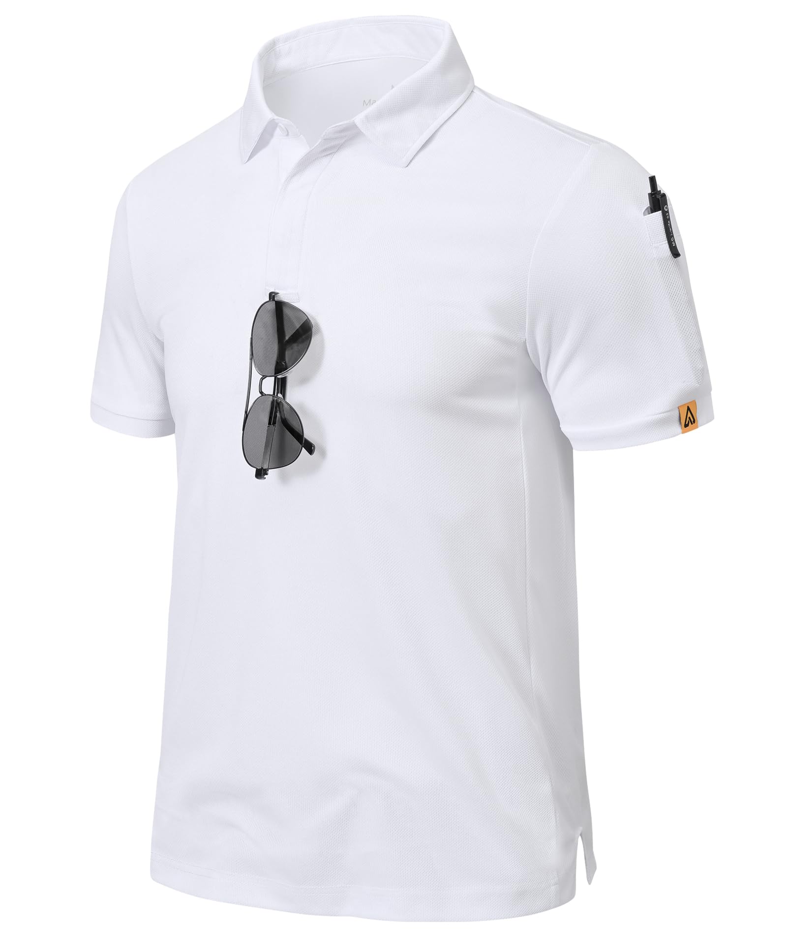 Csqtongan Polo Hombre Manga Corta, Camiseta Polo Hombre Transpirable Polo T Shirt Trabajo Hombre, Camisetas Manga Corta Hombre para Actividades al Aire Libre