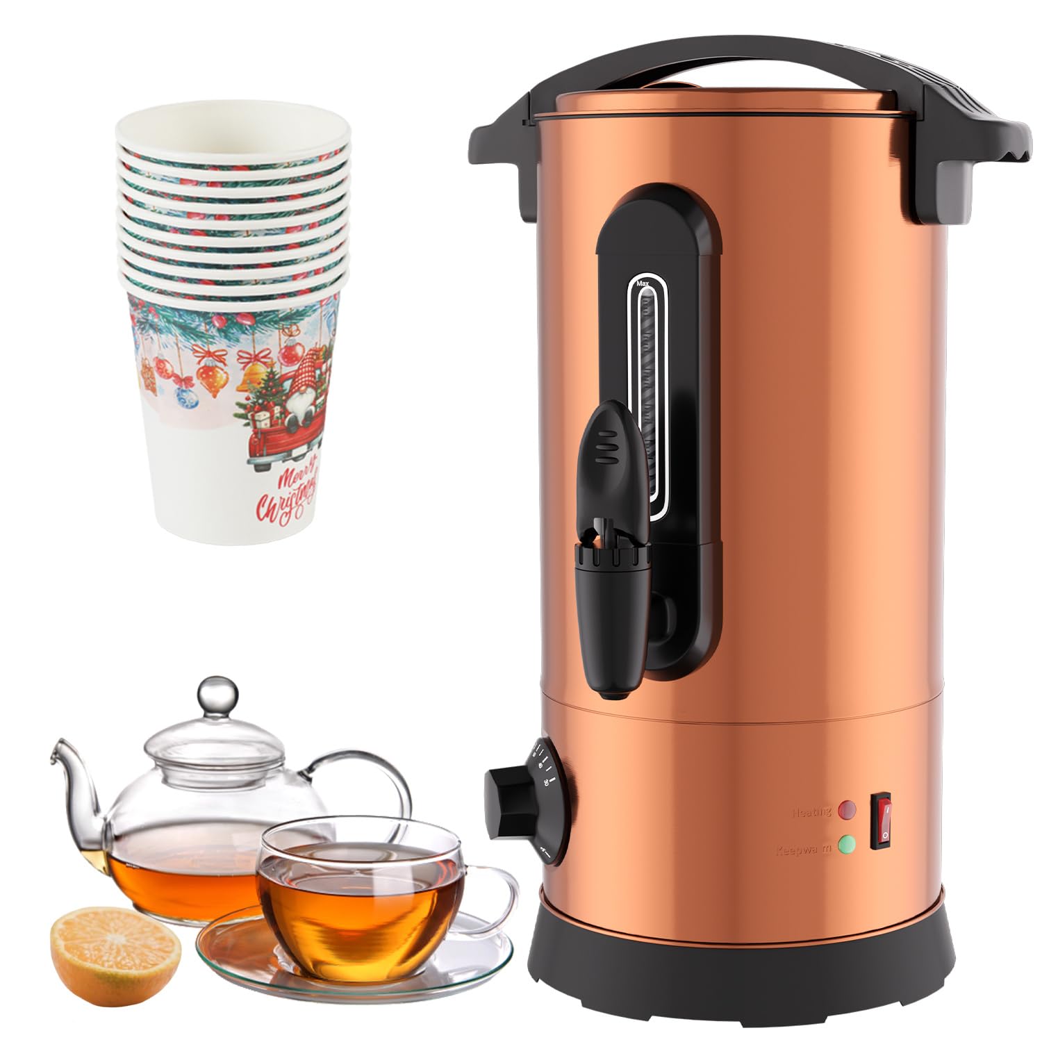 Cuiseur de vin chaud 8 l 1500 W Distributeur de boissons chaudes