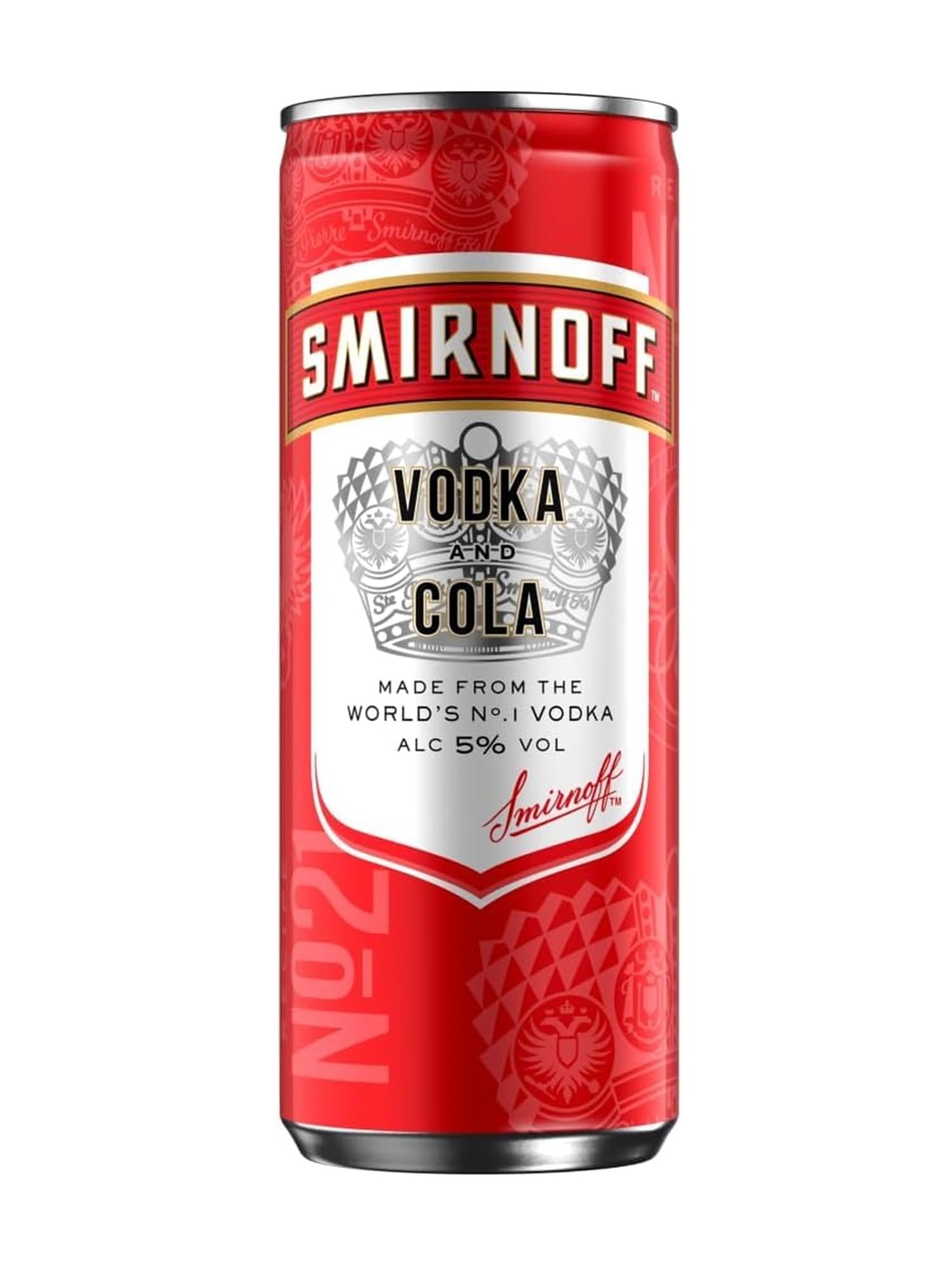 Smirnoff Label Vodka And Cola Premix Can 250Ml X 12 (Case Of 12) Red