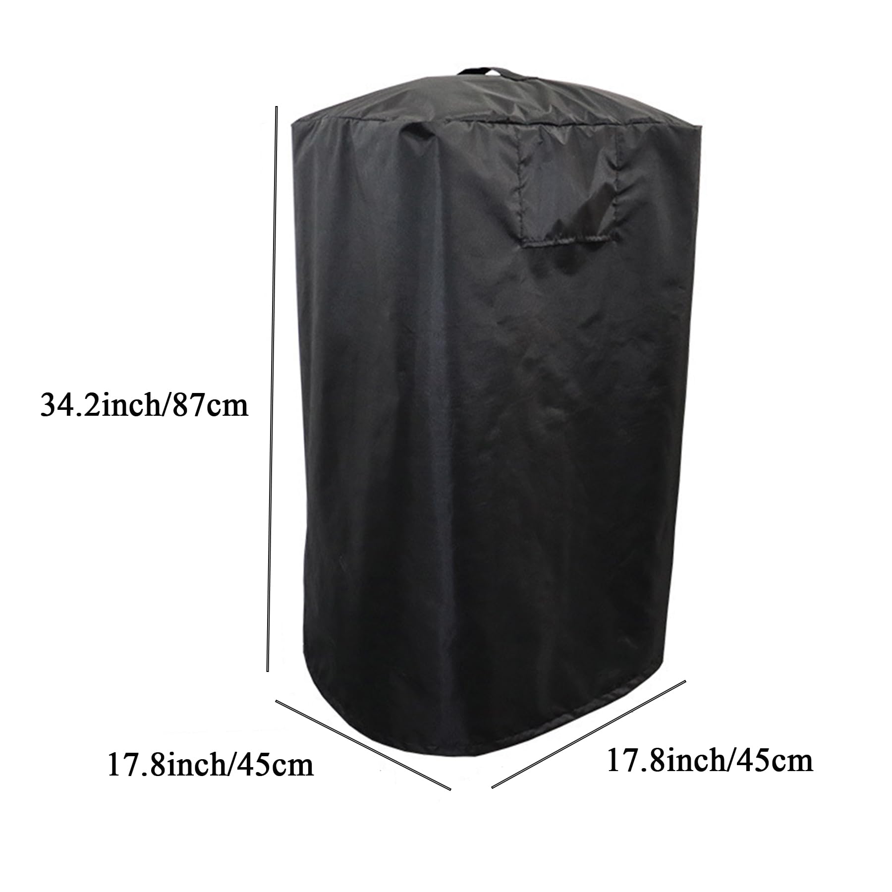 Pressure Washer Cover, 87 X 45 X 45 cm Weatherproof Pressure Washer Cover, For Electric High Pressure Cleaner, Protective Outdoor Cover Black, with Top Handle Outdoor Cover Accessories - Image 2