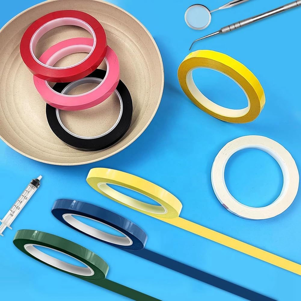 10 Rotoli Nastro Per Sterilizzazione Autoclave - Larghezza 6mm, Lunghezza 66m, 10 Colori, Per Identificazione Strumenti - Foto 3