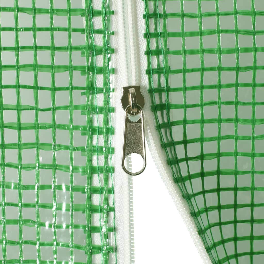 vidaXL Serra Vivaio Orto Giardinaggio Riparo per Piante Frutteto Domestico Aiuola Arredo Struttura Tunnel Giardino in Acciaio 3,43x2x2 m