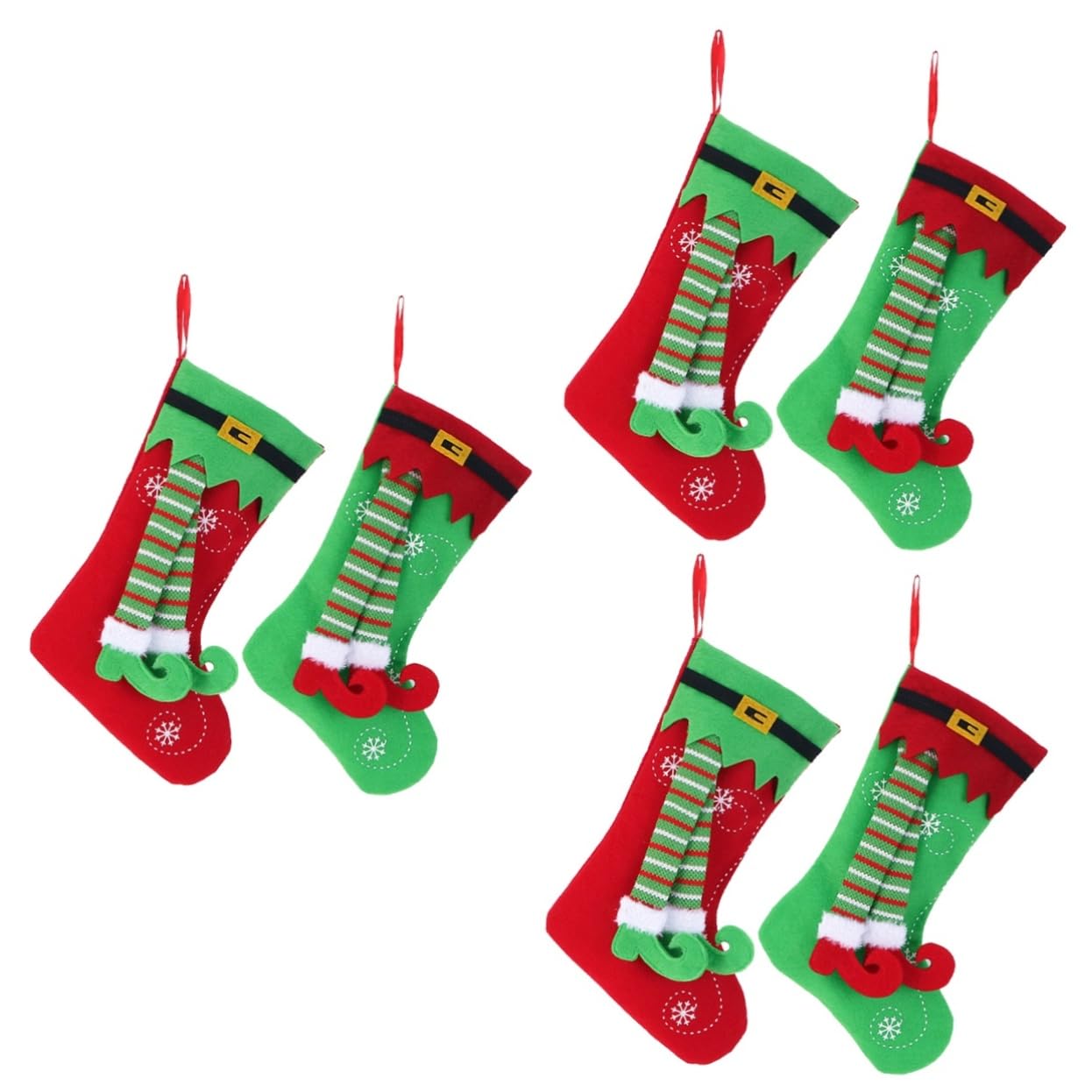 Chaussettes de Noël à bonbons pour habiller la cheminée et le sapin en fête