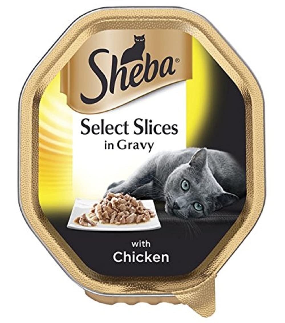 Select Slices Adult 1+ Wet Cat Food Tray with Chicken in Gravy, 85g