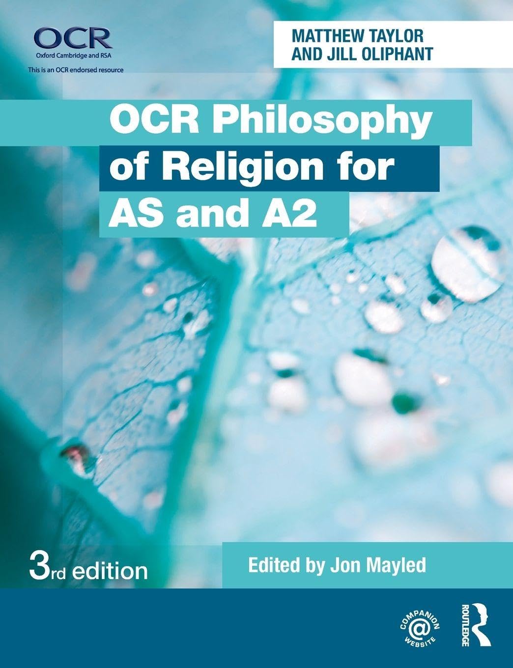 OCR Philosophy of Religion for AS and A2-Jill Oliphant