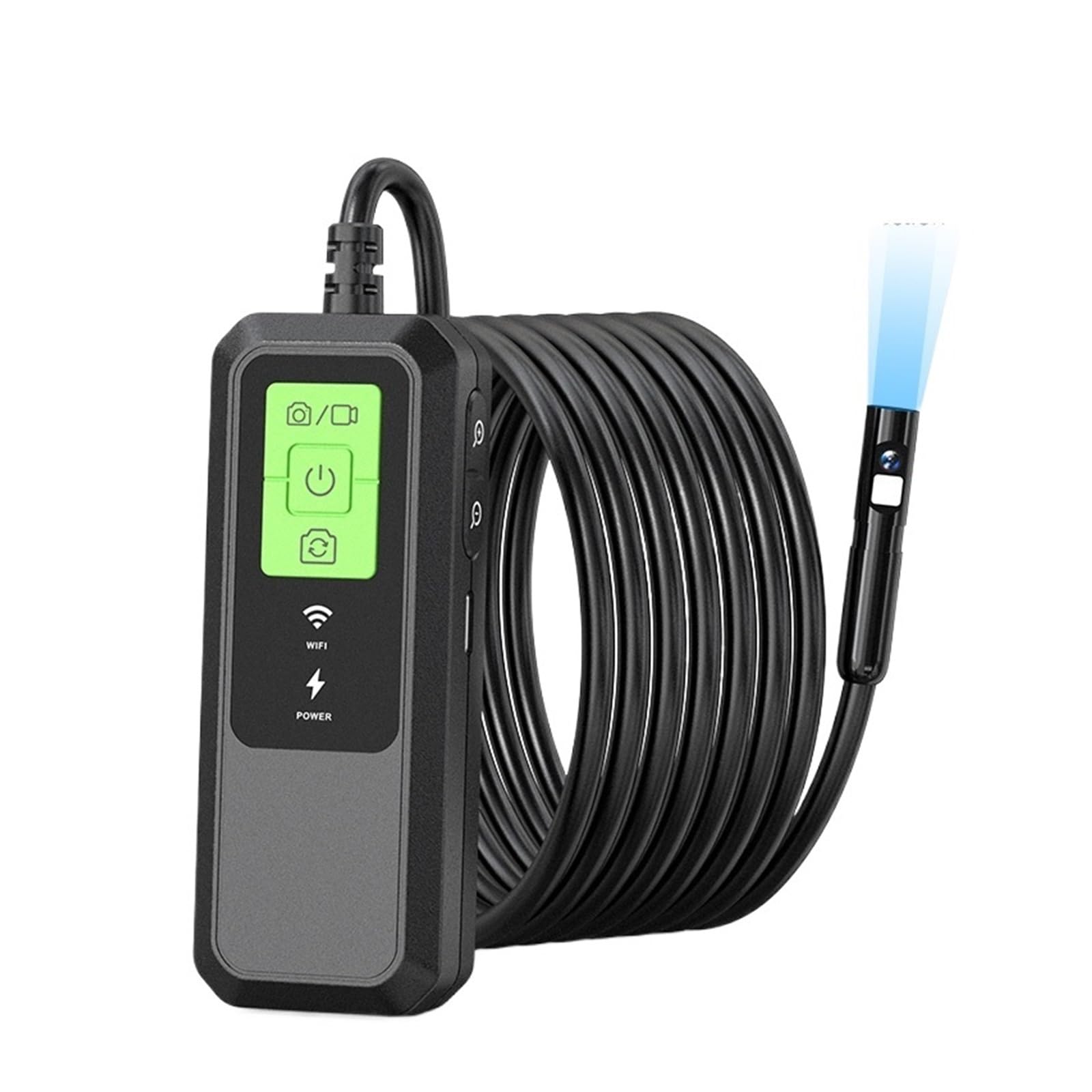 TIEOAXFT 2K WiFi Endoscope Camera Dual Lens Waterproof 8mm Snake Mini Camera Borescope For Cars Pipeline Inspection(1m)