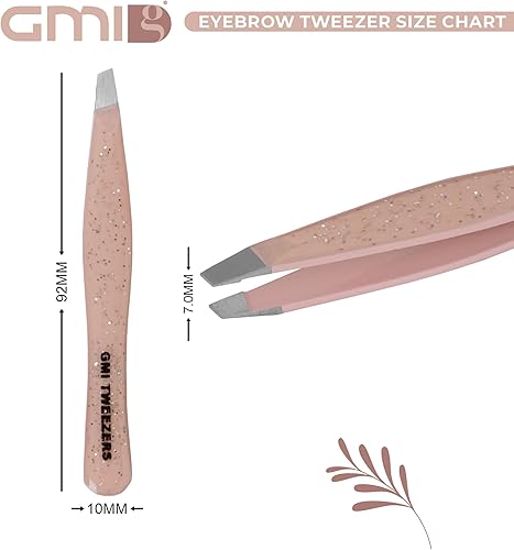 Miniatura 2 de Pinzas para cejas, 1 pinza profesional de acero inoxidable para depilación facial, pinzas para cejas para mujeres y hombres, brochadores y