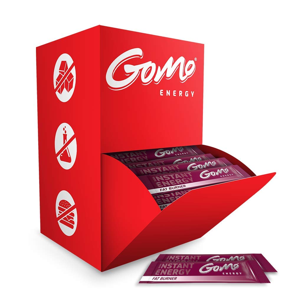 GoMo ENERGY® Bevanda Energetica del Metabolismo Senza Zucchero |+1500 mg L-Carnitina +200mg Acai +100mg Estratto di Tè Verde +70mg Caffeina + Vitamine │ Bevanda Termogenica | METABOLISER 100 porzioni