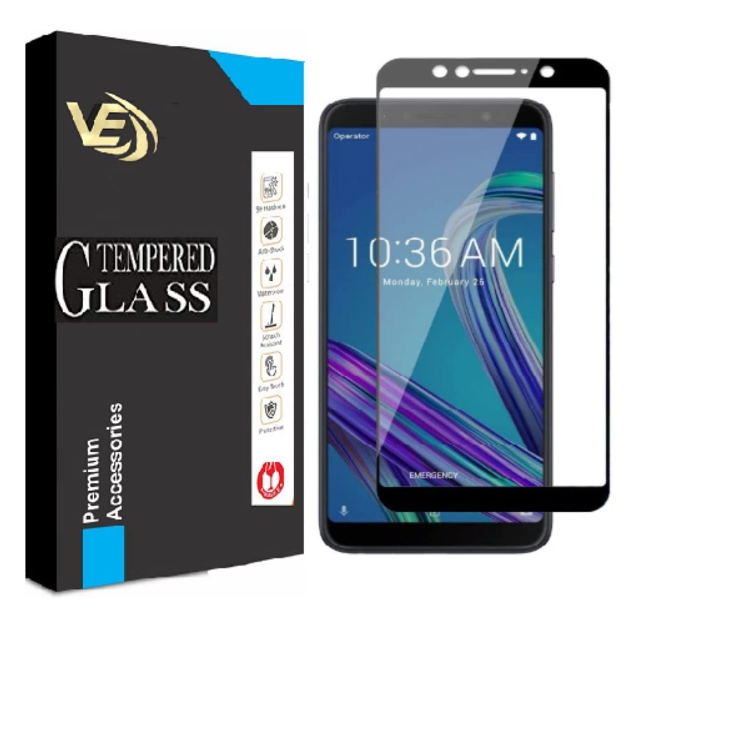 VILLA Screen Protector For Asus Zenfone Max Pro M1,Tempered Glass Edge to Edge Full Screen Coverage (B0CGVS8P71) Amazon Price History, Amazon Price Tracker