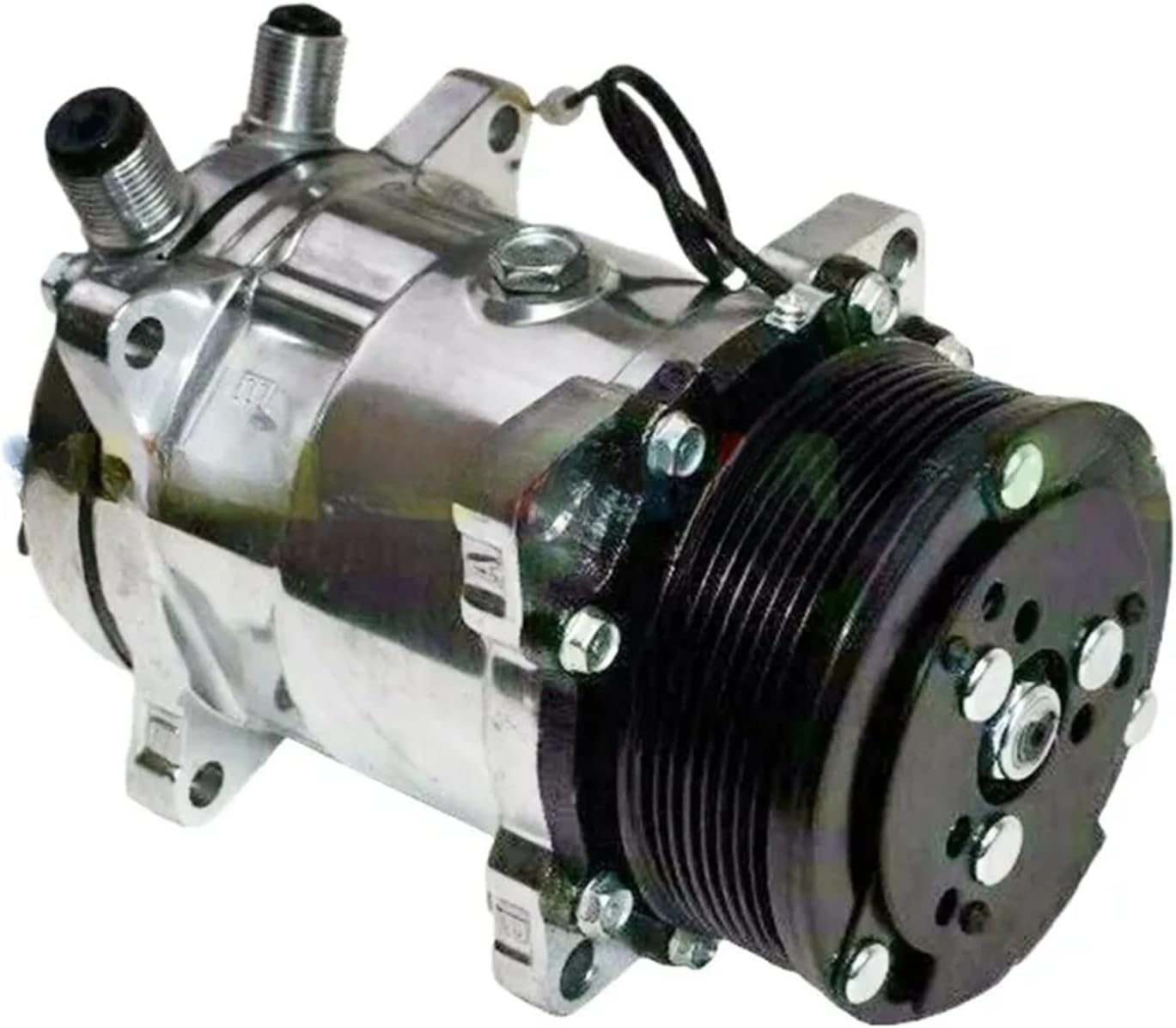 Compatible with SD508 508 Sanden SD5h14 Compressor 4509 6629 6669 U4509 U6629 U4514 SD-508 7 Groove Serpentine Belt Pulley 5H14 12V