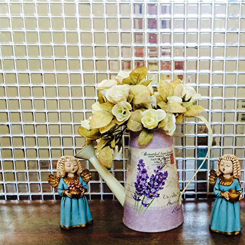 Pastilha Adesiva Resinada Espelhada Prata Kit 4 Placas