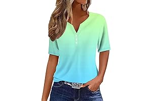 Women's Button Down Henley Tops for Effortless Order Tracking
