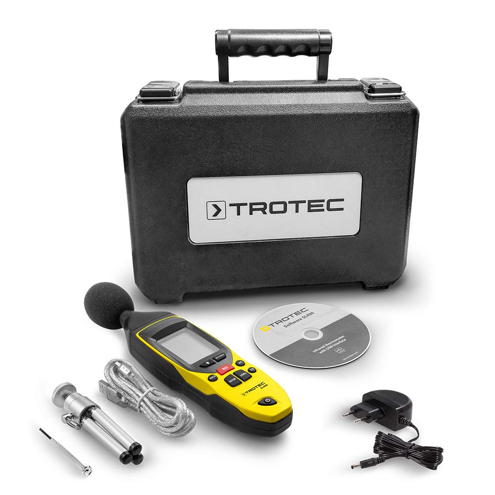 TROTEC Sonómetro SL400 (Rango de medición: 30-130 dB)