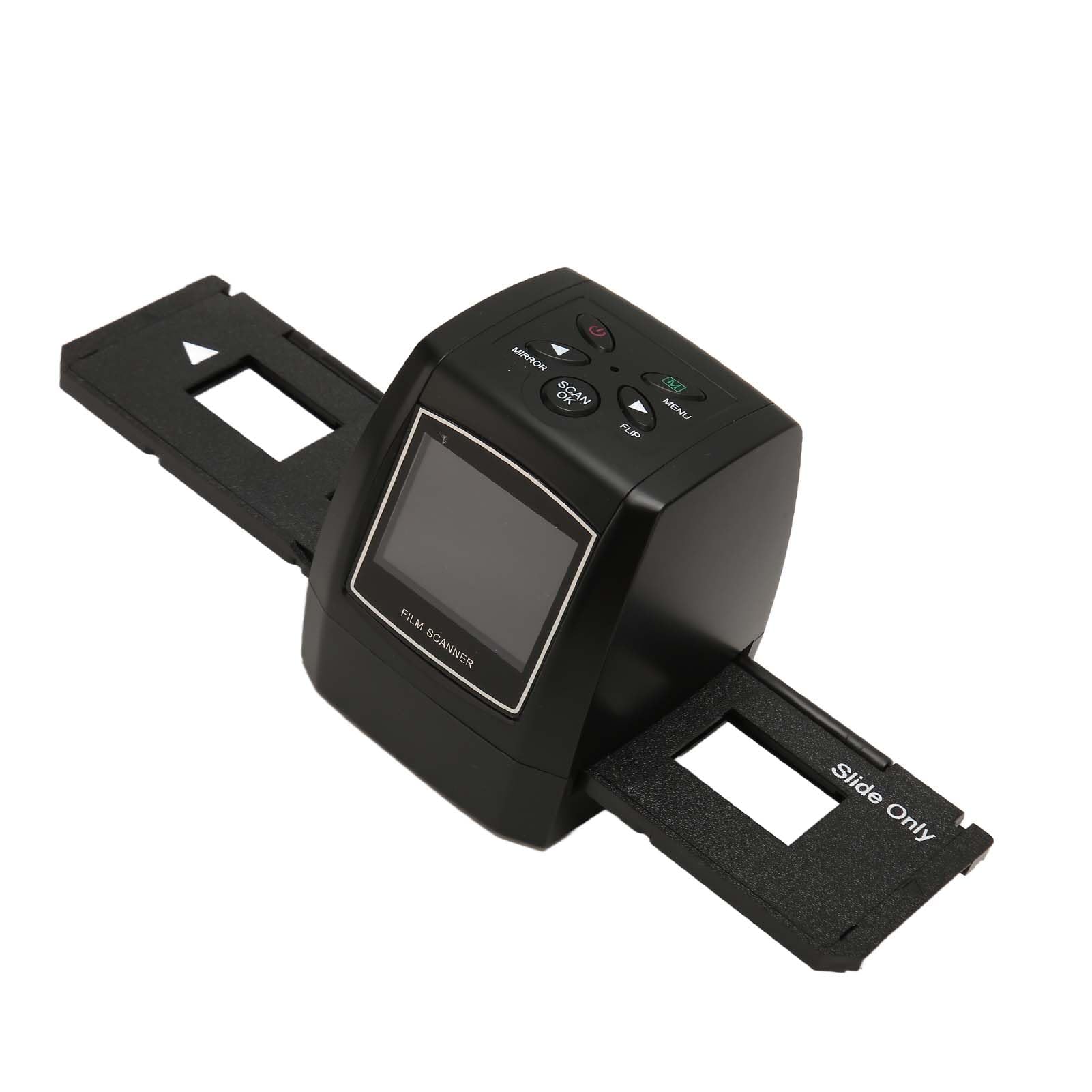 Scanner per Pellicole Scanner per Diapositive JPEG da 5 MP LCD TFT da 2,36 Pollici per 35 Mm/135 Mm Colore Bianco | Luminosità Regolabile Anteprima Riproduzione Modifica | Trasferisci