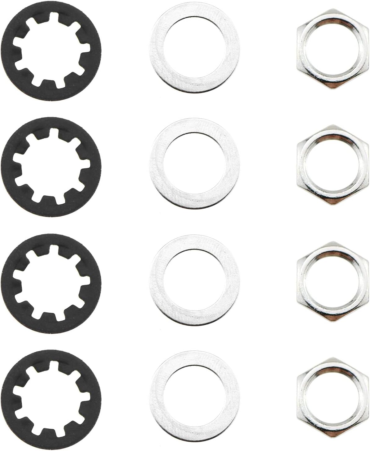 MEETOOT 12IN1 CTS Potentiometer Nut Pads 4pcs Metal