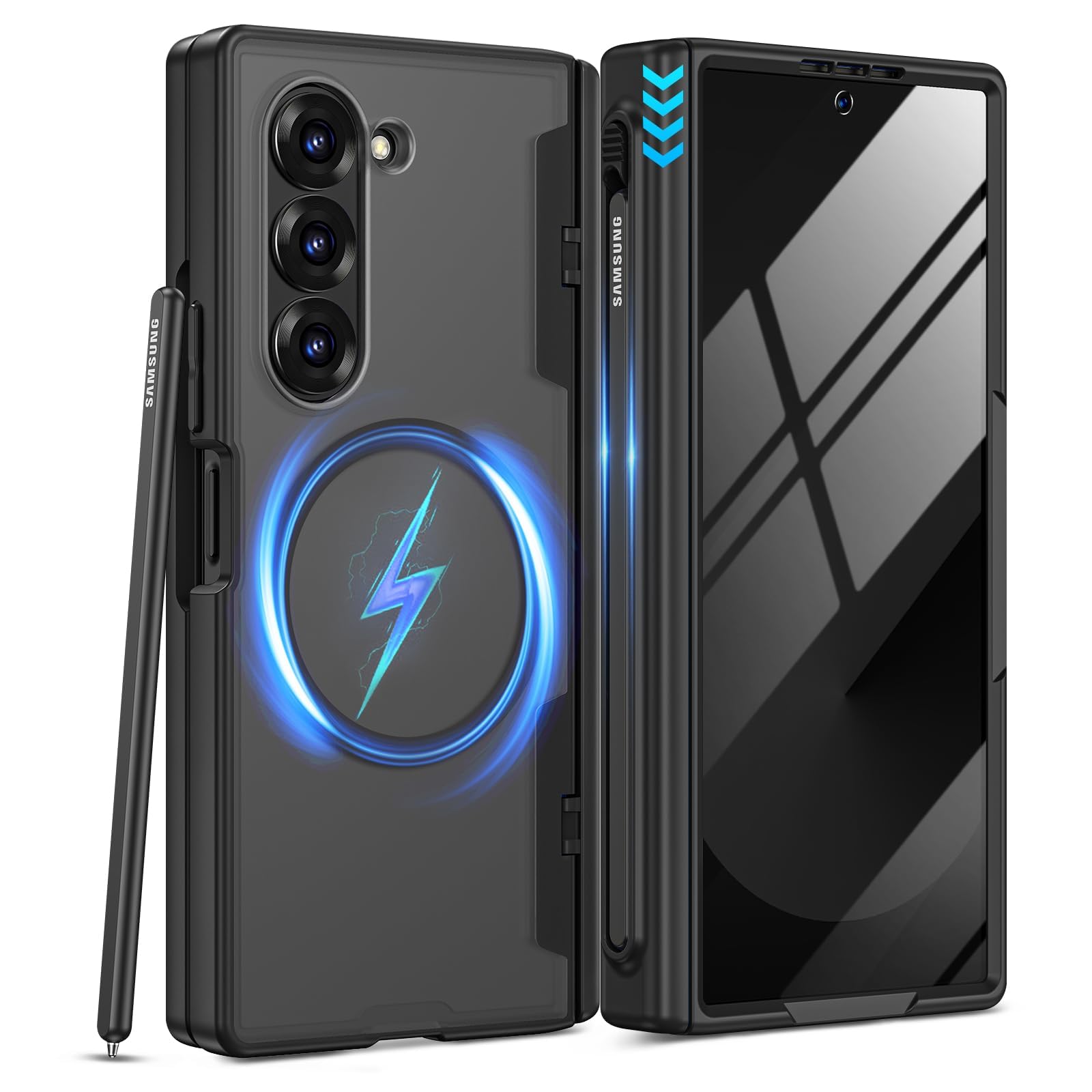Photo 1 of VEGO for Samsung Z Fold 6 Case with S Pen Holder and Mag-Safe