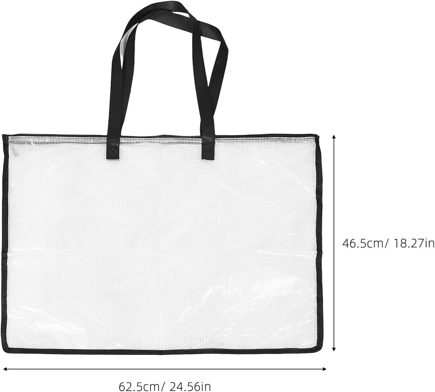Portable Art Portfolio Bag with Zipper and Handle, Small Artwork Storage Organizer for Posters and Drawings, Student Project Folder Suitable for Bulletin Board Transport