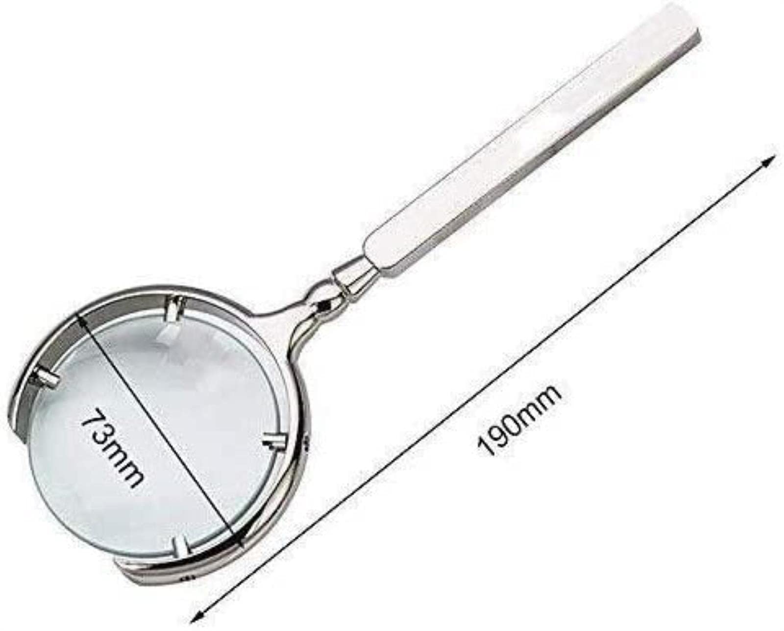 Lupe, 60 mm, Klassische russische Antiquitäten, antikes Metallhandwerk, Lesegeschenk, Glaslupe