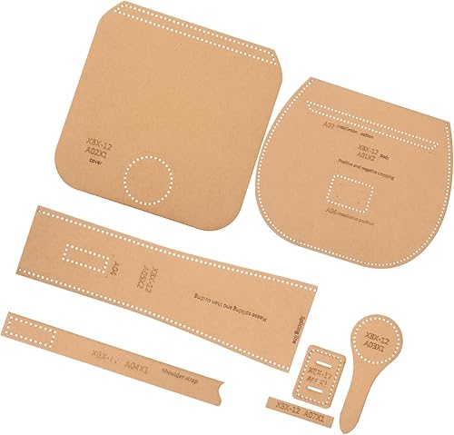 STOBOK 1 juego de monederos de herramientas de cuero billeteras plantillas de fabricación de monederos accesorios de corte de cuero plantillas de