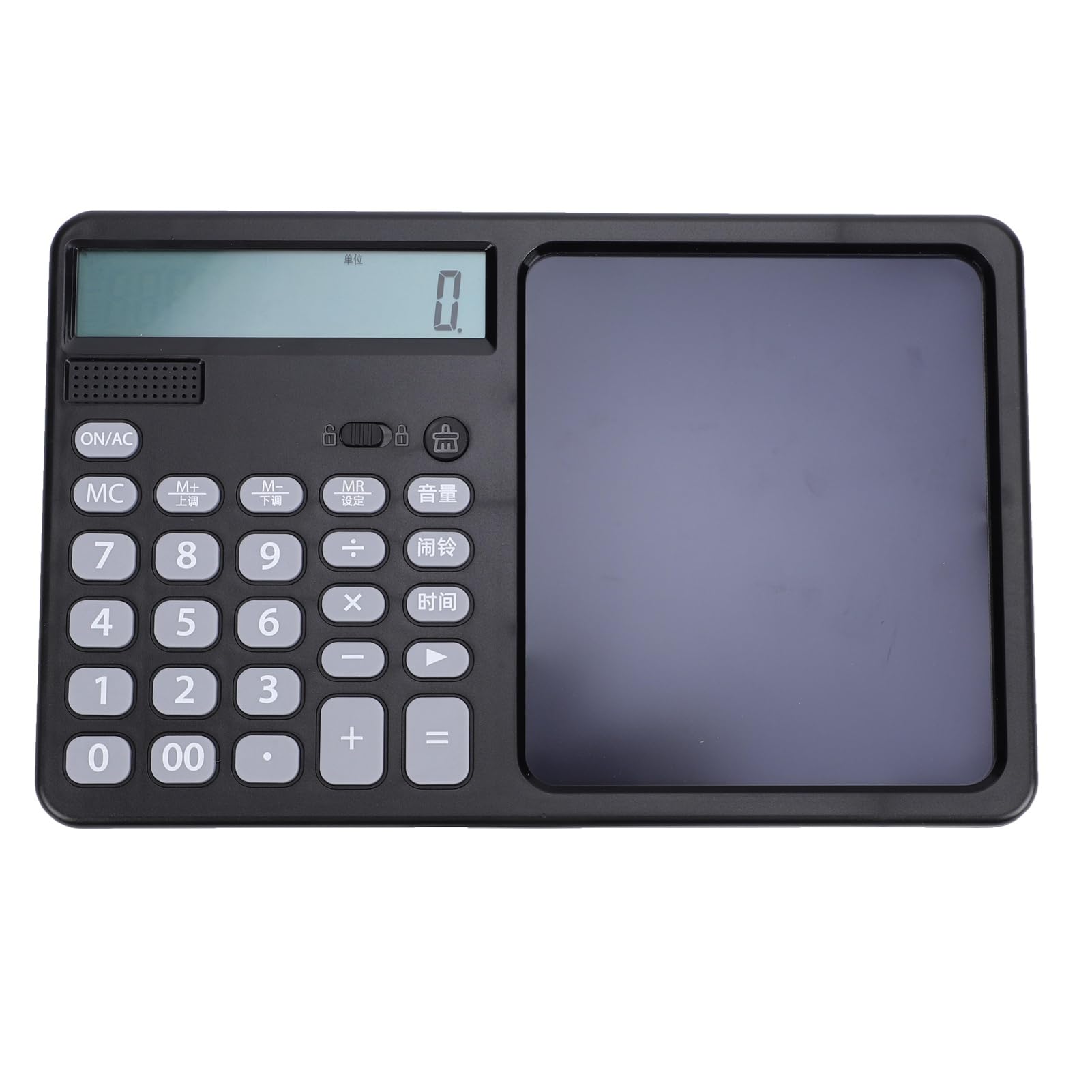 Calculadora parlante recargable de 12 dígitos con bloc para evitar errores de cálculo 8