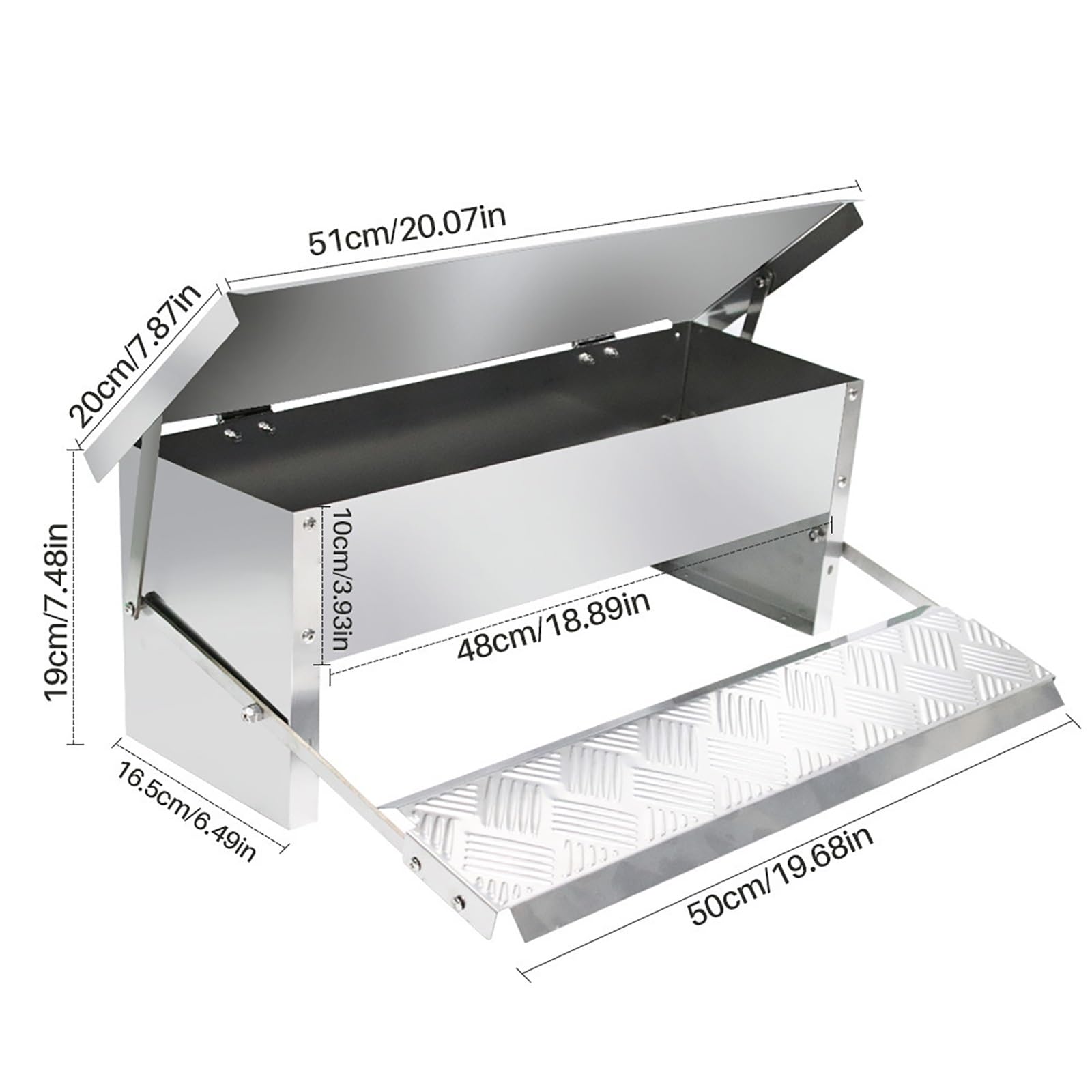 Comedero automático para pollos, sin residuos, de acero inoxidable, con diseño resistente a la intemperie y estructura estable, cubierta superior para una fácil gestión de la alimentación