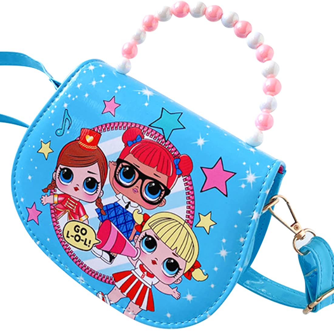 LOL Surprise Dolls Handbag for Girls SILIN-Crossbody Handbag For Kids pearl  Crossbody Bag Fashion Shoulder Handbag Children Cross Body Bag LOL Gifts