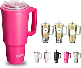 OOD Pink Insulated Tumbler with Handle