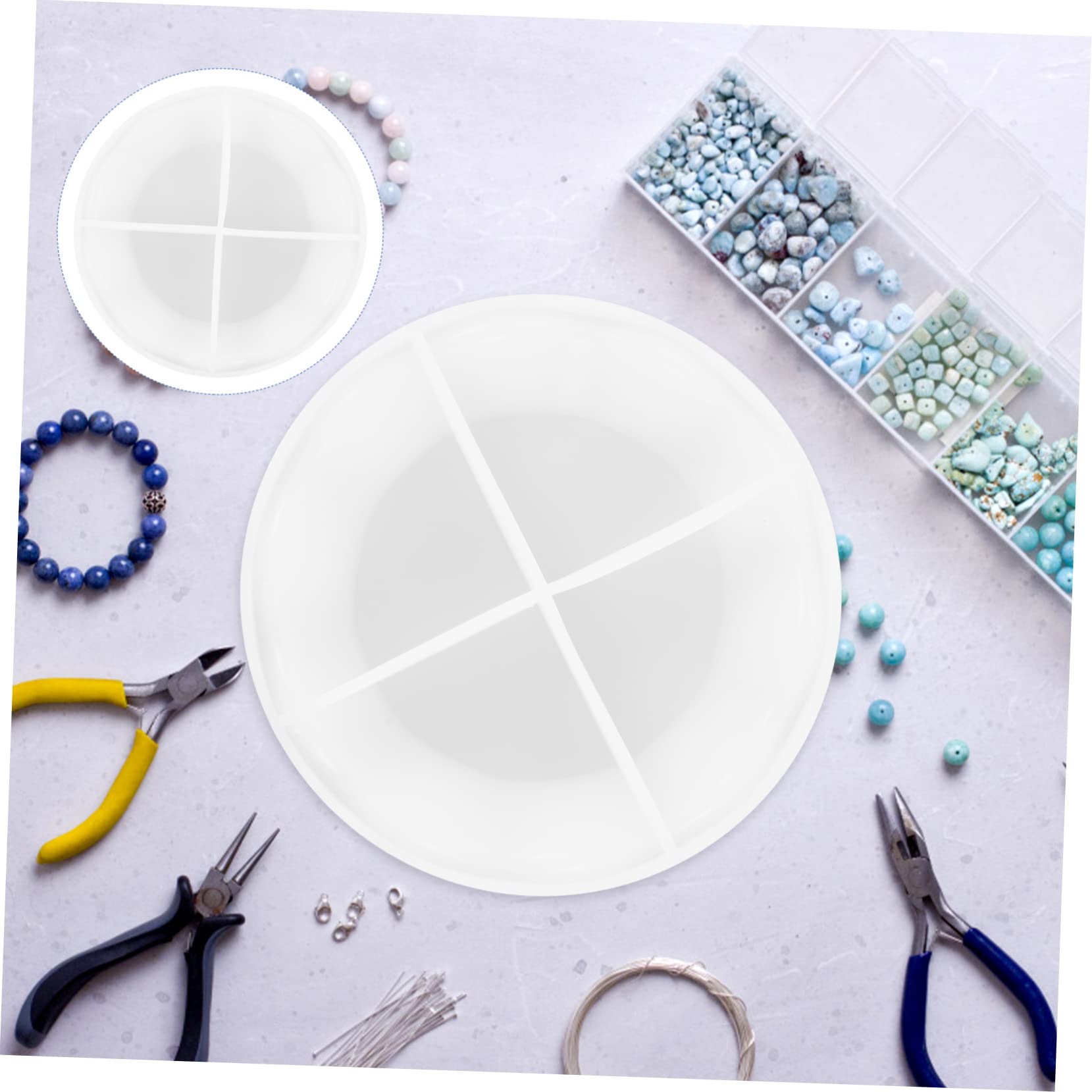 TEHAUX 3pièces Moule Silicone à Motif Ondulé Moule à Plat Silicone De Qualité Alimentaire pour Et Décorations De Table Réutilisable Et