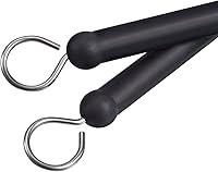 Vista 4 de Pangda 1 par de cepillos de tambor cepillos de alambre retráctiles tambores palillos de tambor cepillo con cómodas asas de goma