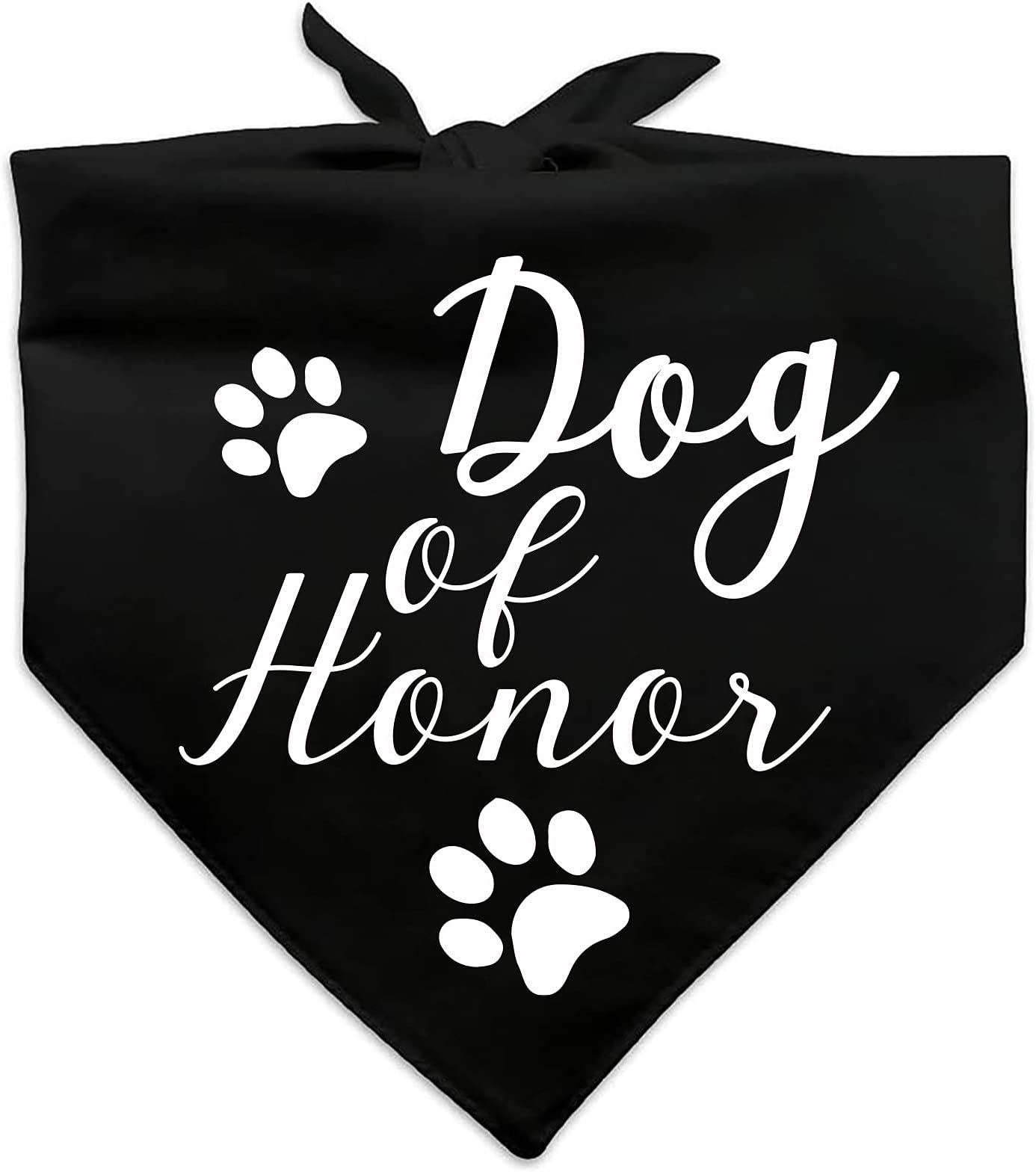 family Kitchen Dog of Honor, Maid of Honor Wedding Dog Bandana, Wedding Photo Prop, Pet Scarf Accessories, Coral Wedding Black Dog Bandana