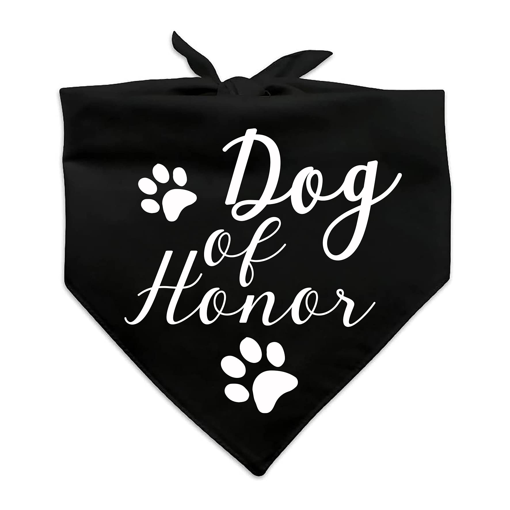 family Kitchen Dog of Honor, Maid of Honor Wedding Dog Bandana, Wedding Photo Prop, Pet Scarf Accessories, Coral Wedding Black Dog Bandana