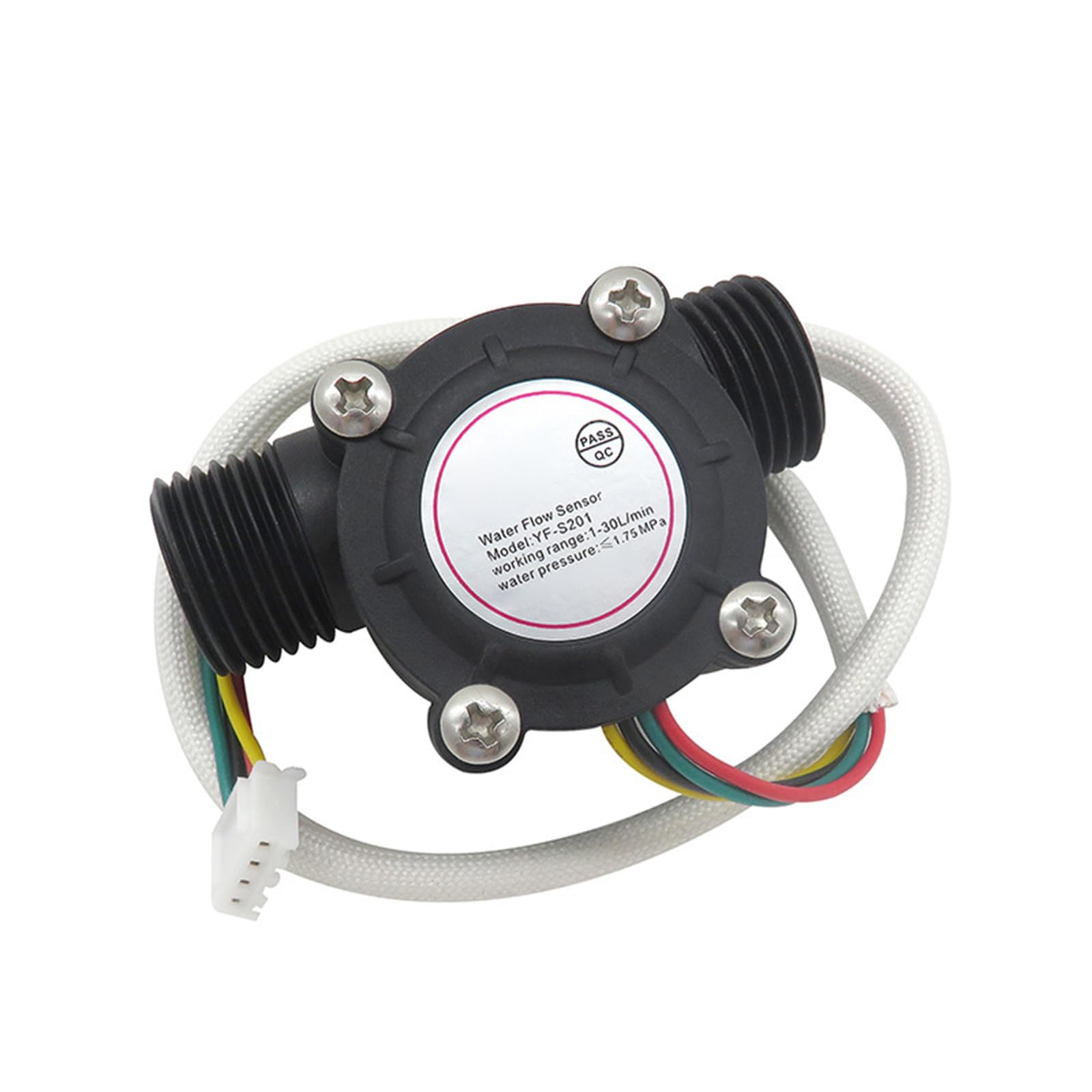 Buxuaaaa Yf-S201 Water Flows Sensors G1 / 2Inch Water Heaters Dispenser 3.5-24V 1-30L / Min 1.75Mpa Control Sensors Indoor Installation