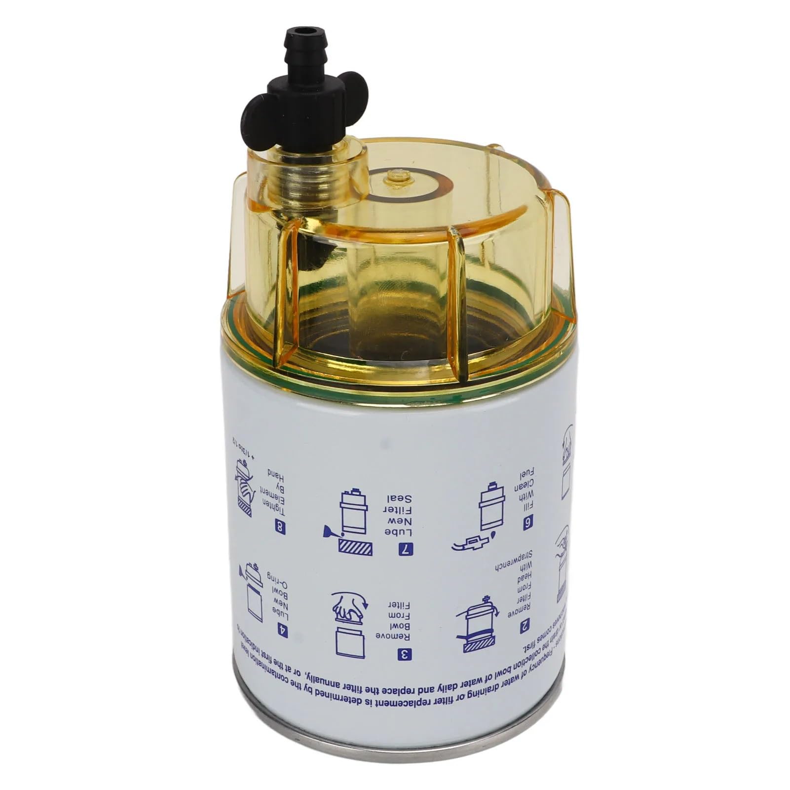 Filtro De Combustible Diésel para Coche, Separador De Agua S3213, Compatible con Motores Marinos Mercury Quicksilver Omc, Kit De Filtro De Combustible De 10 Micras.