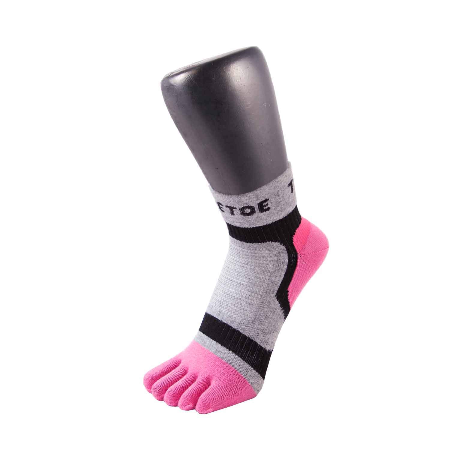 TOETOE - Men, Women Sports Moisture-Wicking Light Runner Ankle Toe Socks